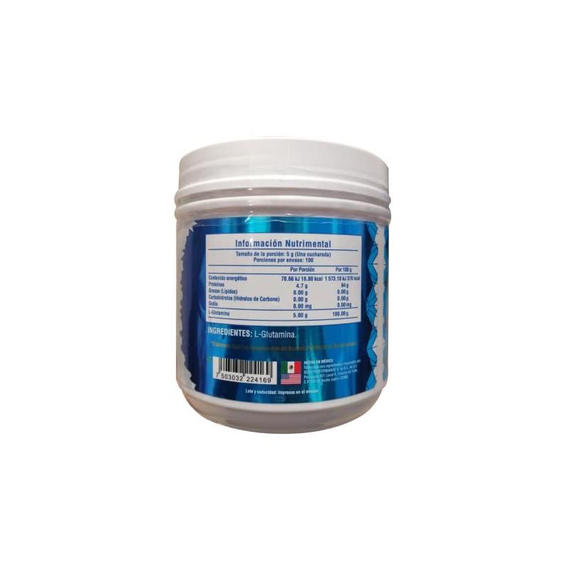 BodyPerformance Glutamina Pep 500 g (100 servicios) Aminoacidos Recuperador