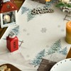 Artoid Mode Blue Snowman Christmas Table Runner, Seasonal Winter Kitchen