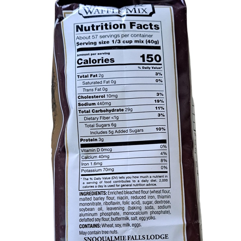 Snoqualmie Falls Lodge Old Fashioned PANCAKE & WAFFLE Mix 5lb.(2