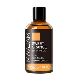 Sweet Orange Essential Oil 30ML/ 1.01FL.OZ, MAYJAM Pure Aromatherapy Sweet Orange Oil for Massage, Diffuser, Soap Making, Long Lasting Scents Orange Oil