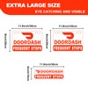 Doordash Magnetic Sign for Car, Food Delivery Car Magnets, Reflective
