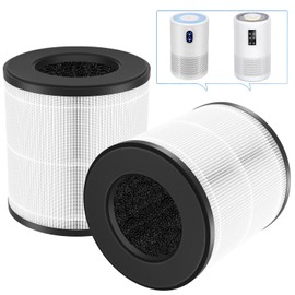 2 PCS B-D02L M05 Replacement Filter for MOOKA M05 for MOOKA B-D02L Air Filter Replacement, For VEWIOR B-D02U Air Puri-fier Filter Replacement, For KOIOS B-D02L Air Filter Replacement 3-IN-1 True HEPA