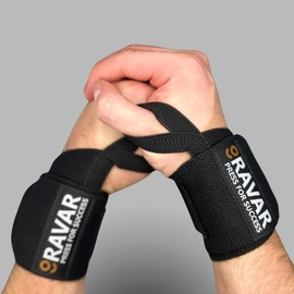 Wrist Wraps by Ravar – Heavy Duty, Neoprene Padded Wrist Support for Deadlifting, Powerlifting & Gym Training