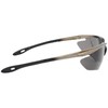 L-BALANCE EYES LBP-419-2 Polarized Sports Sunglasses, Black, Silver, Polarized Smoke