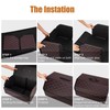 Folding Car Trunk Organizer for Vehicle Storage – Black PU