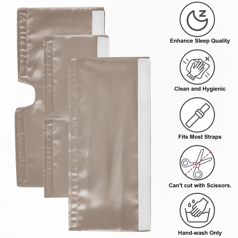4 Pack Satin CPAP Strap Covers Soft, CPAP Hair Protector
