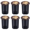 [6 Pack]CLOUDY BAY 9W Low Voltage Landscape Lights,LED Well Lights,Grated