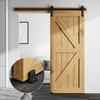 CCJH Sliding Barn Door Floor Guide Adjustable Bottom Double Small