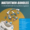 Water tank cap with connection for Gardena system for mobile