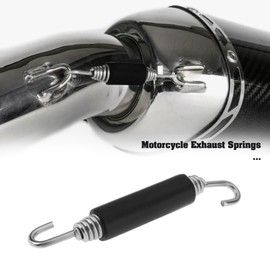 Briny River 2 Pieces Motorcycle Exhaust Expansion Springs 8.5 cm Motorcycle Exhaust Tension Spring for Motorcycle Scooter
