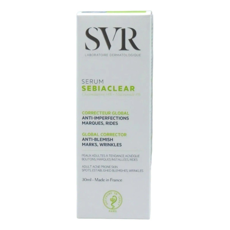 Sérum SVR Sebiaclear Niacinamida Antiacné Piel Grasa 30ml
