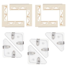NICENEEDED 9 PCS Brackets for Photo Backdrop Board, L/Triangle Shape Clips kit, Plastic Backdrop Holder Stand for Photography Background Food Jewelry Make up