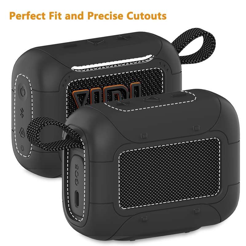 RAWECUD Silicone Cover Case for JBL Go 5 Portable Bluetooth