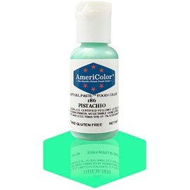 AmeriColor, Pistachio, 0.75 Ounce Bottle, Soft Gel Paste Food Color