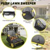 Push Lawn Sweeper, 21-Inch Width, 3.5 Cu. Ft. Hopper Capacity,
