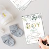 25 Greenery Baby Shower Invitation Cards With Envelopes (4" x