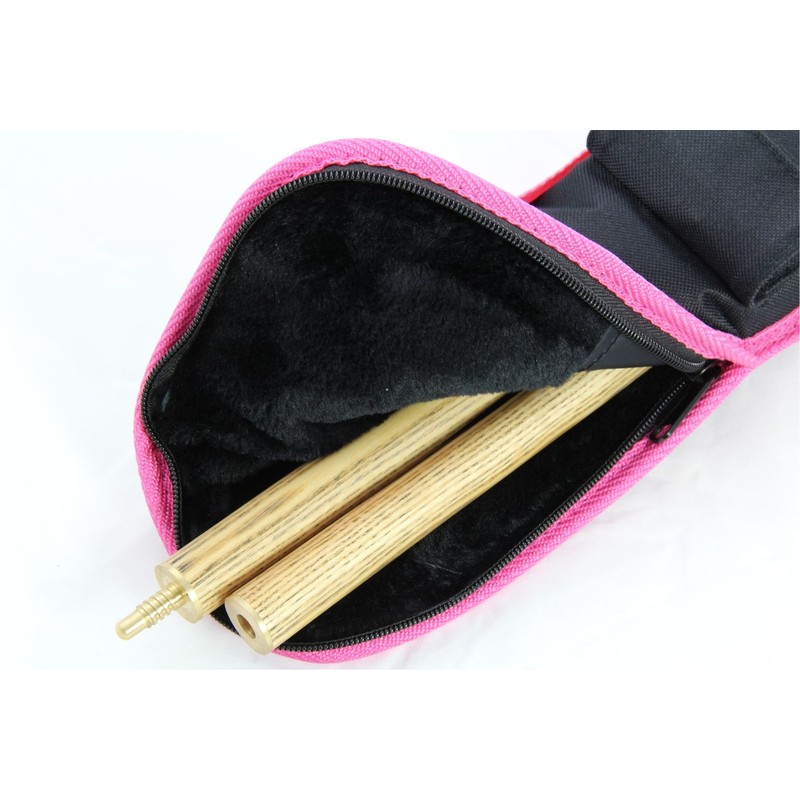 Jonny 8 Ball Quality Fur Lined BLACK with PINK Piping