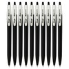 FLAIR 10 x 0.7mm Ezee Click BLACK Ballpoint Retractable Pens