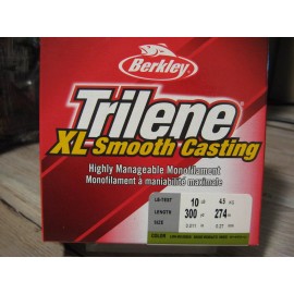 Berkley Trilene XL Mono Fishing Line 300 YD Spools - LO-VIS GREEN - Choose Sizes - 10 LB   300 YDs   .011" DIA
