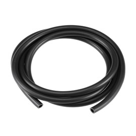 DMiotech 4mm x 7mm Full Length 1m Black Rubber Lubricant Tube Oil Resistant Plastic Tube for Oil Hose Water Pipe