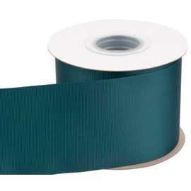 Tekdeere 3 inch Solid Teal Grosgrain Ribbon 25 Yards, Perfect for Gift Wrapping, Crafts, Bows Making, Sewing, Wreaths, Hair Accessories and Wedding Decoration