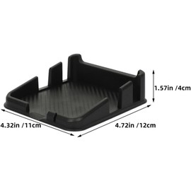 Beaupretty Tapete Decorativo para Tablero de Coche Negro 2 Unidades Soporte Antideslizante multifunción para teléfono y Accesorios Interiores