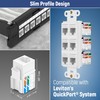 Everest Media Solutions 90° Angled CAT6A Keystone Jack in White