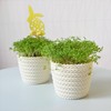 Tymar Flowerpot, pack of 2, round shape, planter, crochet look