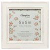 Hampton Frames PALOMA 5x5 (13x13cm) White Square Picture Photo Frame