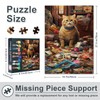 Puzzle 1000 Pieces Adults - Orange Tabby Cat 1000 Piece