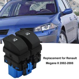 JUUDDENPARTS 8200108269 Front Right Electric Power Window Switch, Car Window Control Switch Replacement for Renault Megane II 2002-2008 Replacement for Vauxhall Movano 2010_x001e_2018 Vivaro E7 F7 J7