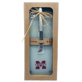 Ridgewood Collectibles Mississippi State Bulldogs Glass Cutting/Servin