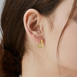 KRKC&CO Heart Hoop Earrings, 925 Silver, Women's Earrings, Heart Shape, Hypoallergenic, Hypoallergenic, Dangle Hinged Hoop Earrings, Huggie Hoop Earrings, 15 mm, Birthday Gifts for Women and Girls,