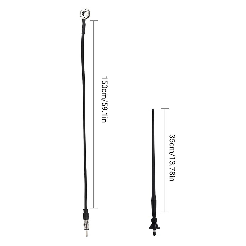 Herdio Waterproof Marine Radio Antenna 3.0mm Connector Rubber Duck Dipole