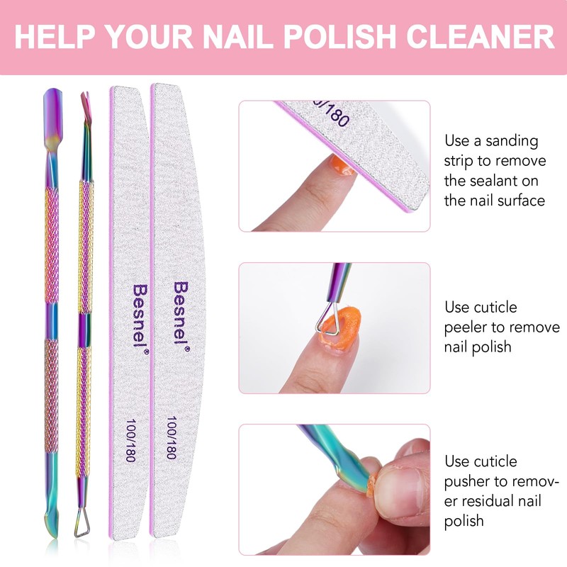 Gel Nail Polish Remover 10 Pack Professional Gel Polish Remover