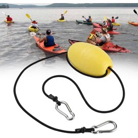 CYTGOUPER Kayak Drift Tow Rope with EVA Buoy & Stainless Steel Clips, Floating Towing Rope for Kayak Accessories, Nylon Cord for Water Sports