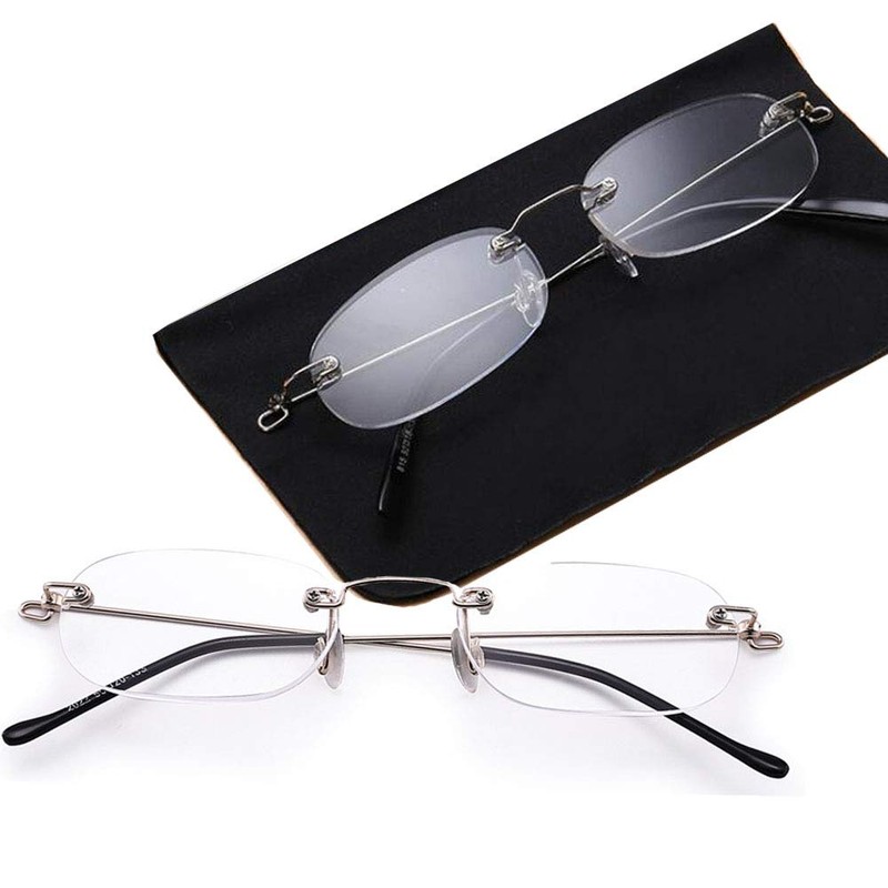 Viseng 3 Pairs Unisex Super Lightweight Rimless Quality Readers Ultra