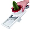 Zyliss E900040 Hand Held Food Slicer, Plastic/Stainless Steel, White/Red, Multi