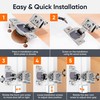Decobasics 40 Pack Soft Close Cabinet Hinges 1-1/4" Overlay for