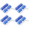 12Pcs Braided Engine Spark Plug Wire Hose Separator Clamp Fitting