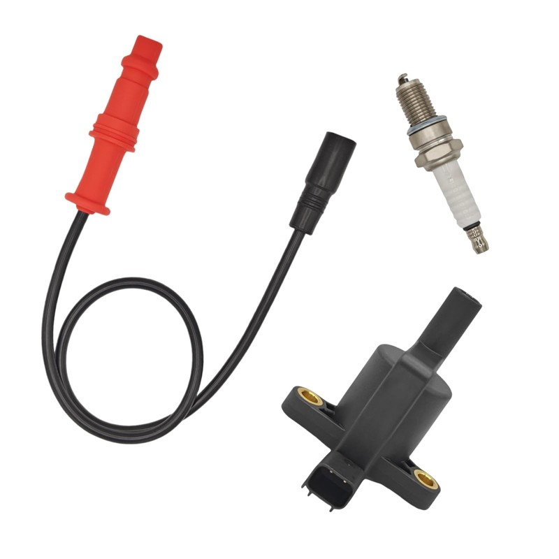 Ignition coil & Spark plug w/Wire Cap for Polaris Ranger