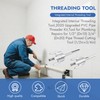 2Pcs Integrated Internal External Pipe Threading Tool, Electric Drill Compatible