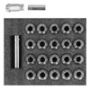 Aramox Lug Nuts, 20Pcs T304 Stainless Steel Wheel Lug Nuts