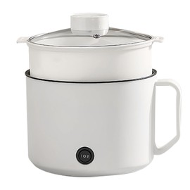 Mini Hot Pot Portable Fast Heating Easy to Clean Multifunctional Electric Cooker for Home Dorms Office