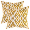 TreeWool, Pack of 2, Throw Pillow Cover Ogee Diamond Accent