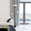Lalia Home Torchiere Floor Lamp with 2 Reading Lights and