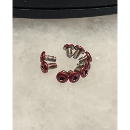 DH Translucent Red T6 Torx Screws For Benchmade CLA Knife Scale and Clip 9pc