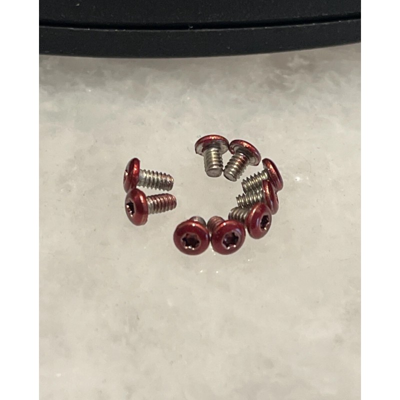 DH Translucent Red T6 Torx Screws For Benchmade CLA Knife