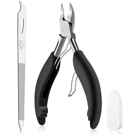 Toe Nail Clipper for Ingrown or Thick Nails- Toenails Trimmer and Professional Podiatrist Toenail Nipper for Seniors with Surgical Stainless Steel Super Sharp Blades Lighter Soft Handle