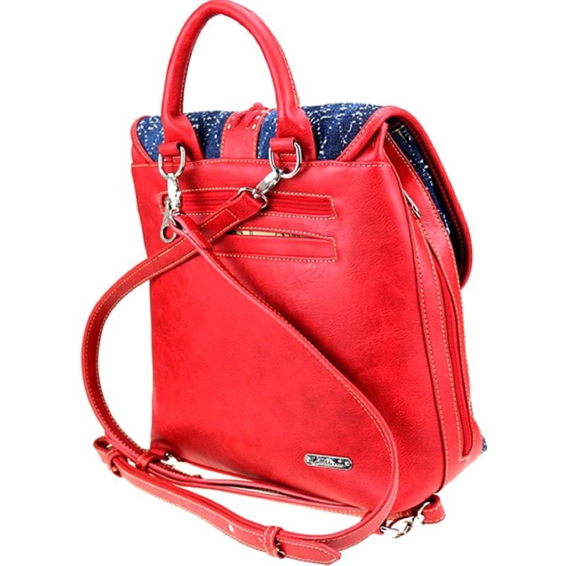 Montana West Embroidered West Collection Backpack (Red)